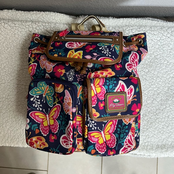 Lily Bloom Handbags - 🦋🦋💗💙💚Lily Bloom Riley Backpack Beautiful Butterflies 🦋Never Used❣️❣️($79)